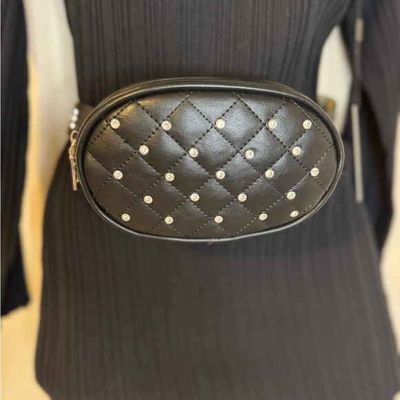 Steve Madden Handbags - Embellished Steve Madden Pintuck Belt Bag Size Large NWT!!!